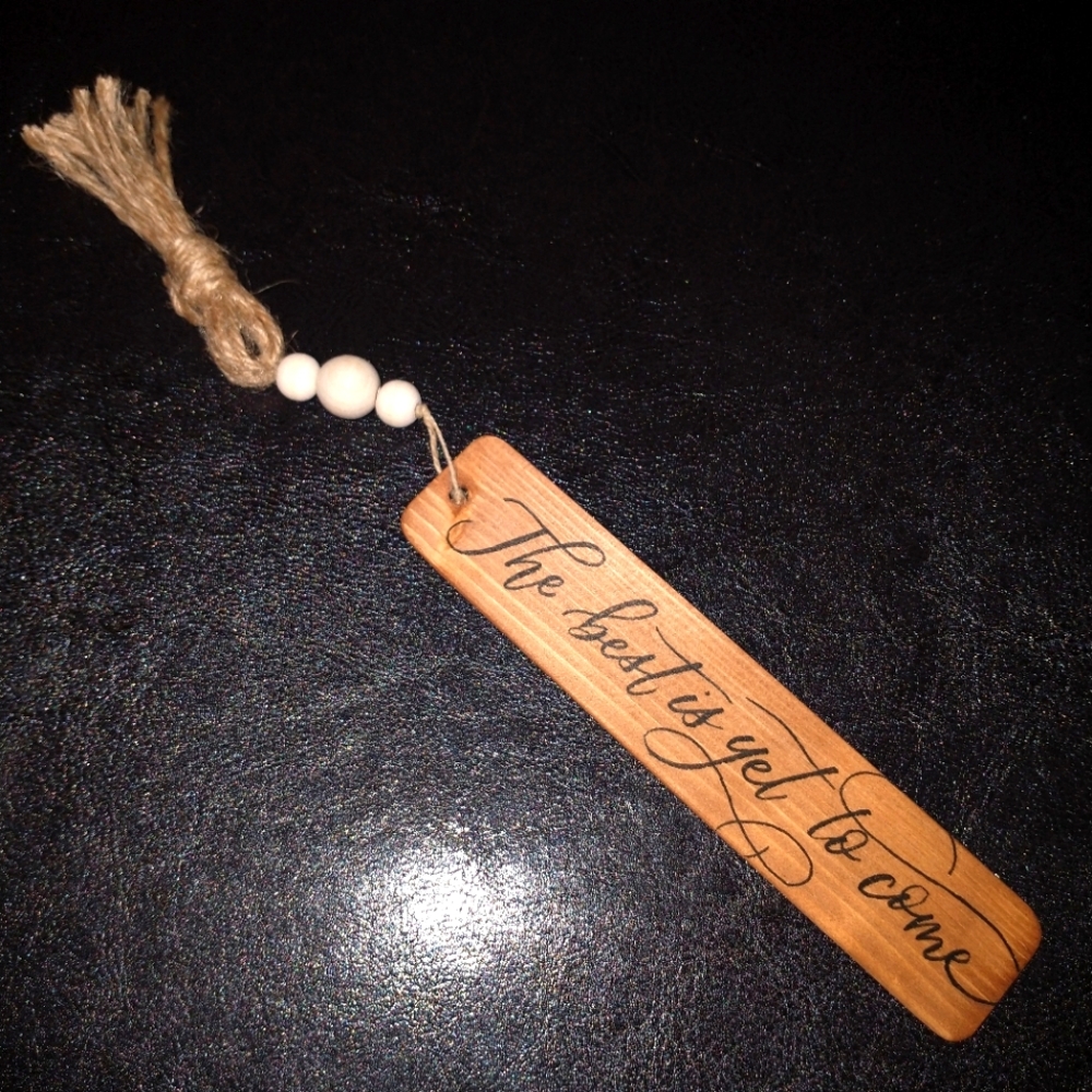 $10 Add-On to any J. Wright Rouse Book - Hand Crafted Engraved Wooden Bookmarks - Picture 12 of 13